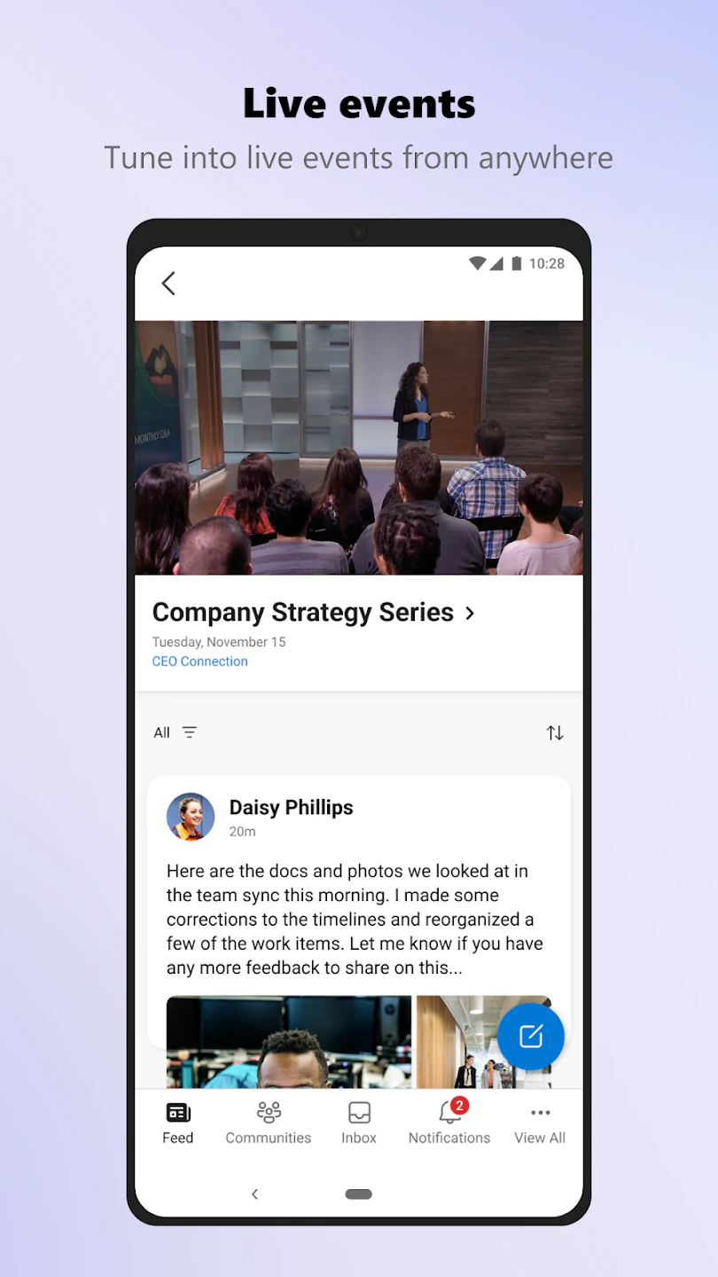 screenshot of Microsoft Viva Engage